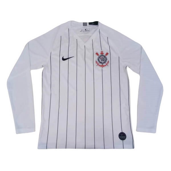 Tailandia Camiseta Corinthians Paulista 1ª ML 2019 2020 Blanco